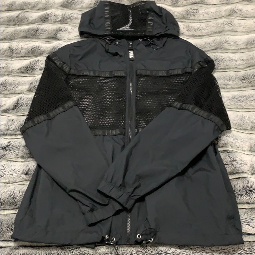Hooded Mesh Windbreaker